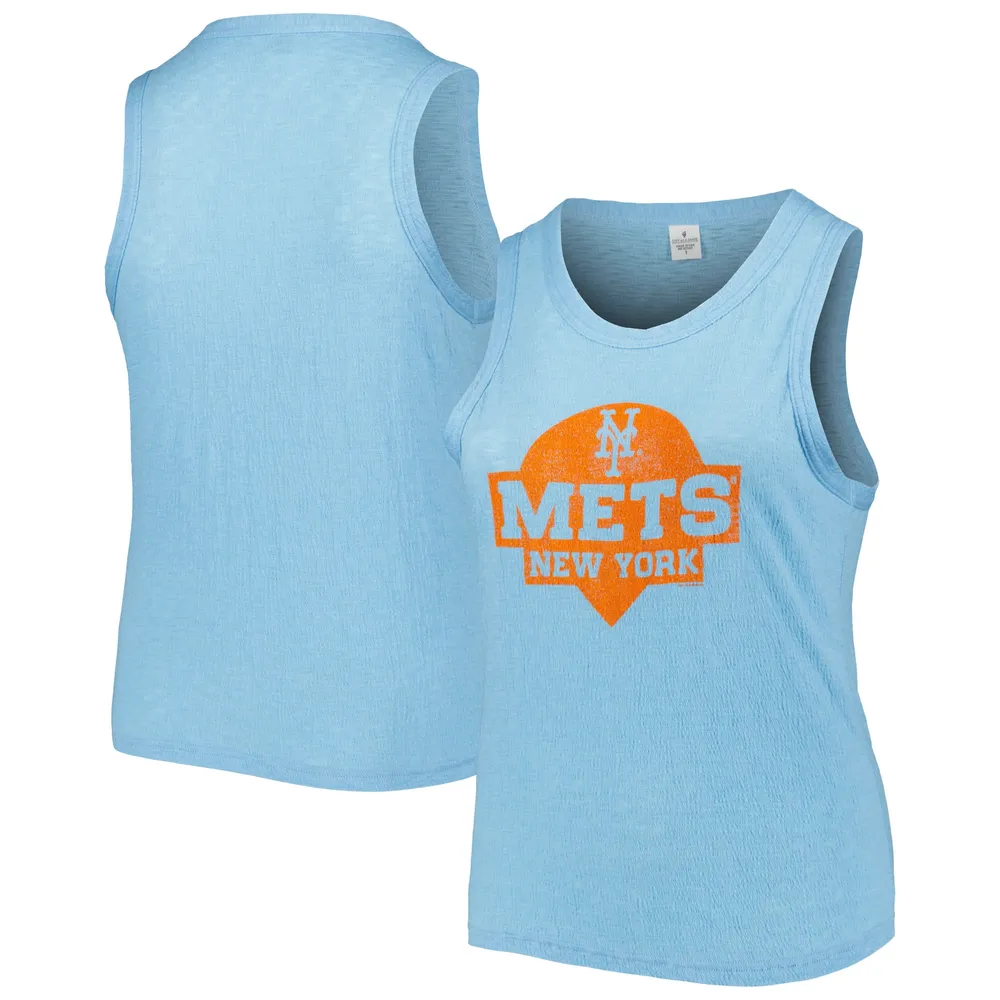 New Era Women's New York Mets Blue Throwback Tank Top