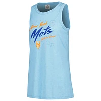 Women's Soft as a Grape Royal New York Mets Gauze High Neck Tank Top