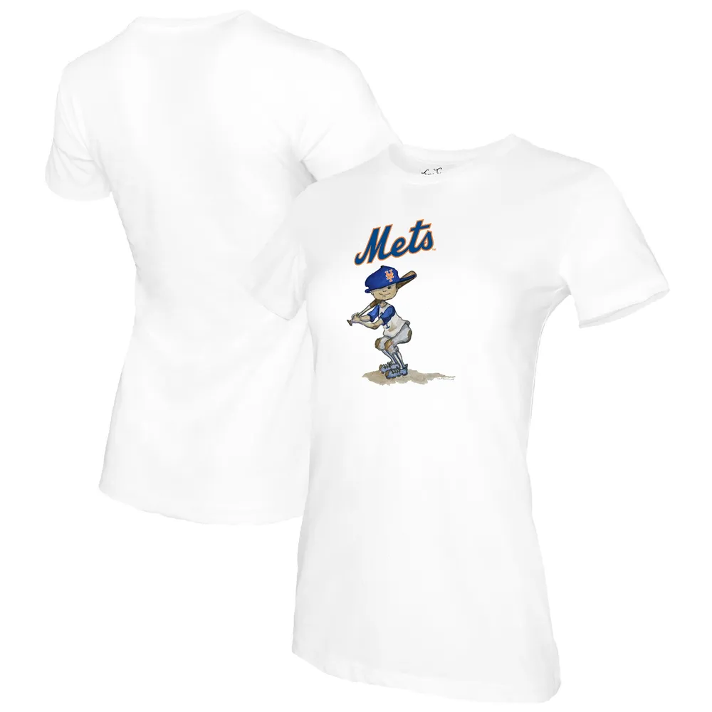Infant New York Mets Tiny Turnip White Bronto T-Shirt