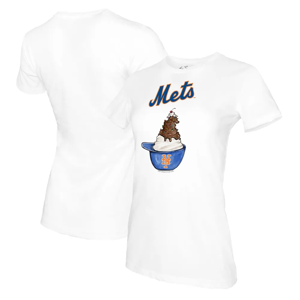 New Era Women's White New York Mets Colorblock T-shirt