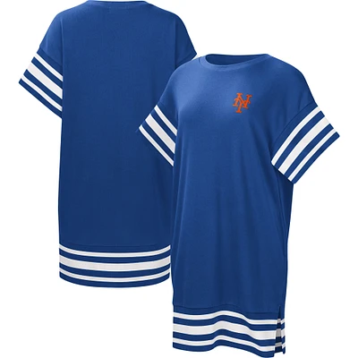 Robe t-shirt Touch Royal New York Mets Cascade pour femme