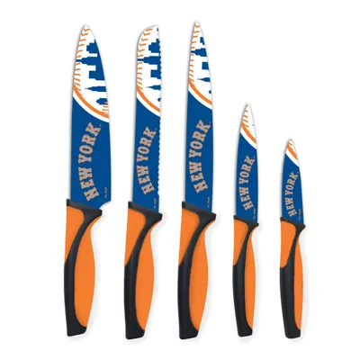 New York Mets Woodrow 5-Piece Stainless Steel Cutlery Knife Set