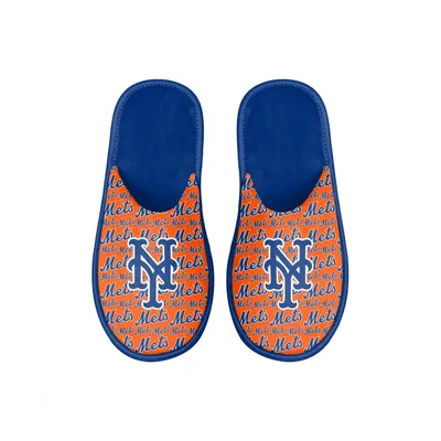 New York Mets FOCO Youth Scuff Wordmark Slide Slippers