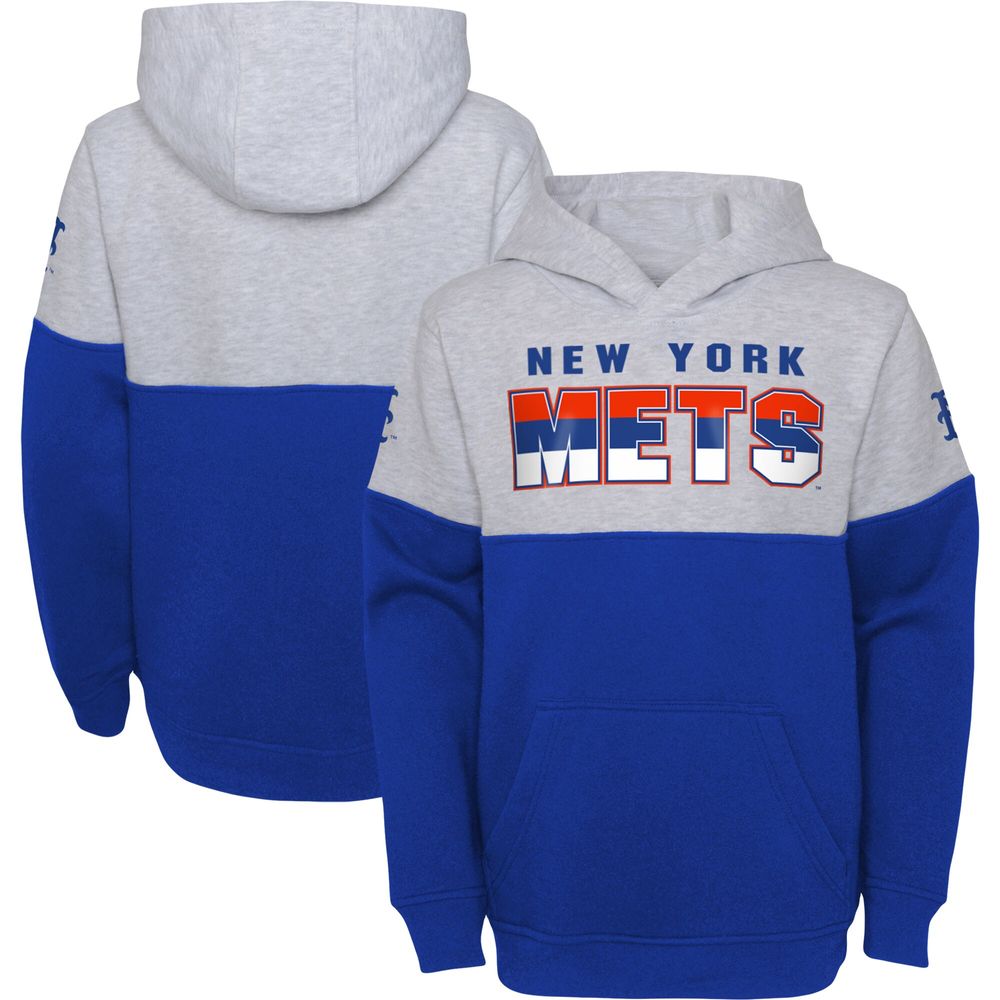 New York Mets Mitchell & Ness City Collection Pullover Hoodie - Royal