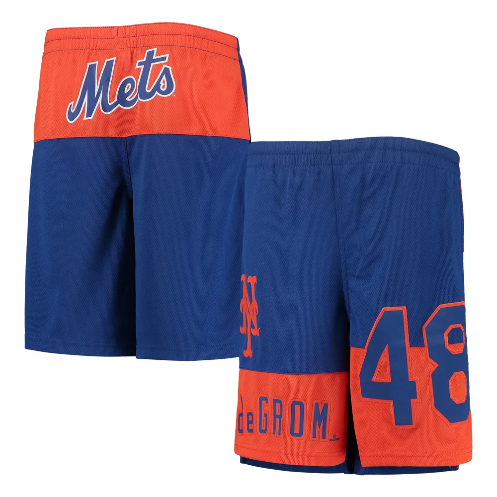 Short avec nom et numéro pour jeunes Jacob deGrom Royal New York Mets Pandemonium