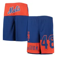 Short avec nom et numéro pour jeunes Jacob deGrom Royal New York Mets Pandemonium