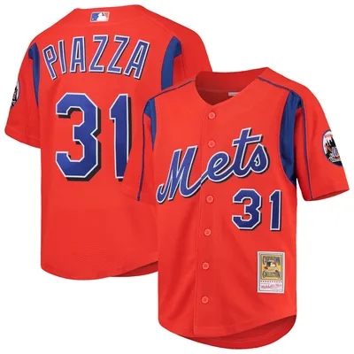 Mitchell & Ness MLB Authentic BP Jersey New York Mets Men’s - Orange/Royal Blue 2XL