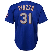 Youth Mitchell & Ness Mike Piazza Royal New York Mets Cooperstown Collection Mesh Batting Practice Jersey