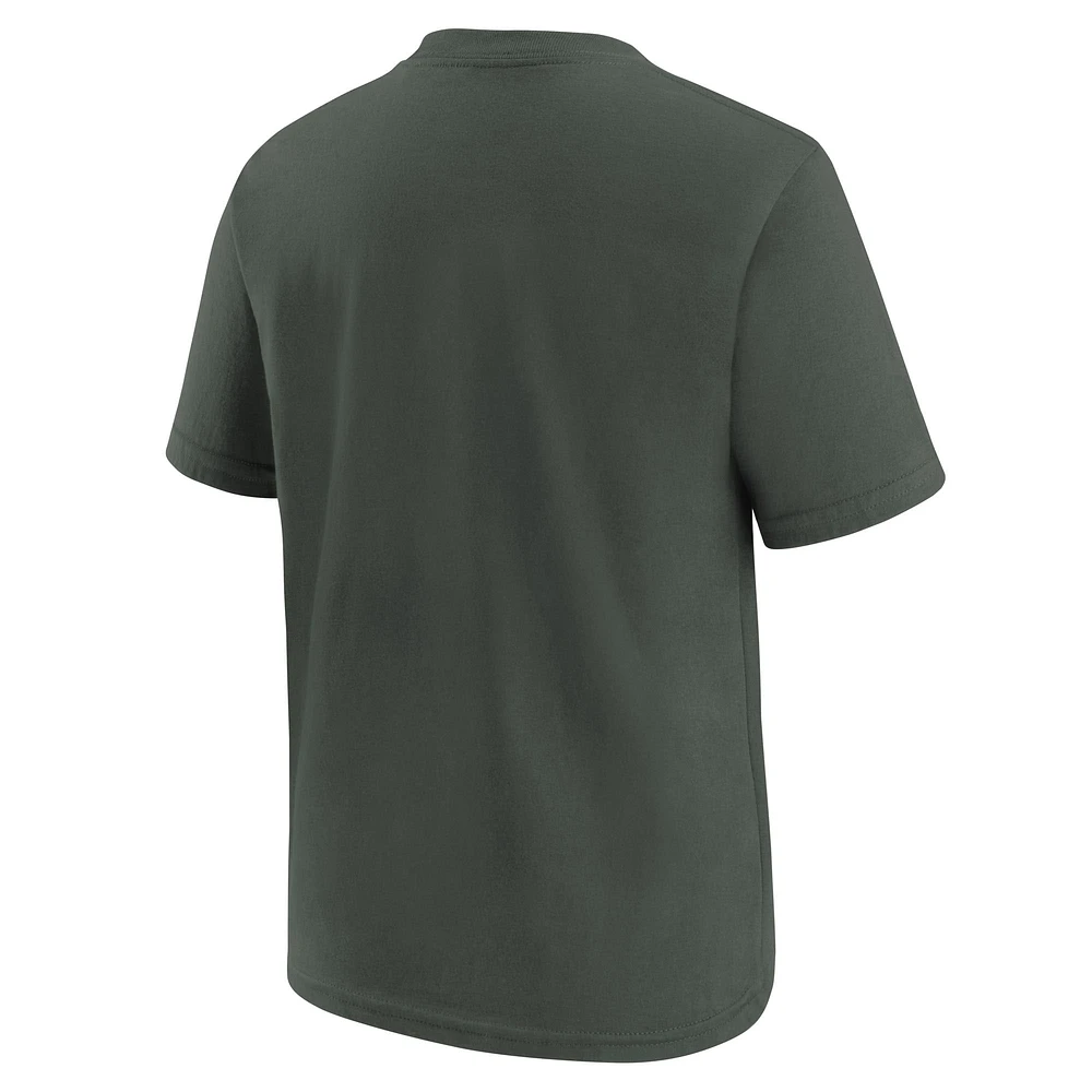 Youth Nike  Anthracite New York Mets City Connect Wordmark T-Shirt