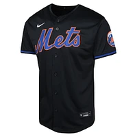 Maillot Nike New York Mets Alternate Limited pour jeunes, noir