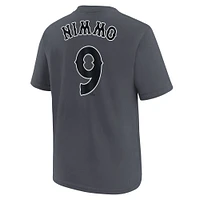 Youth Nike Brandon Nimmo Charcoal New York Mets Fuse City Connect Name & Number T-Shirt