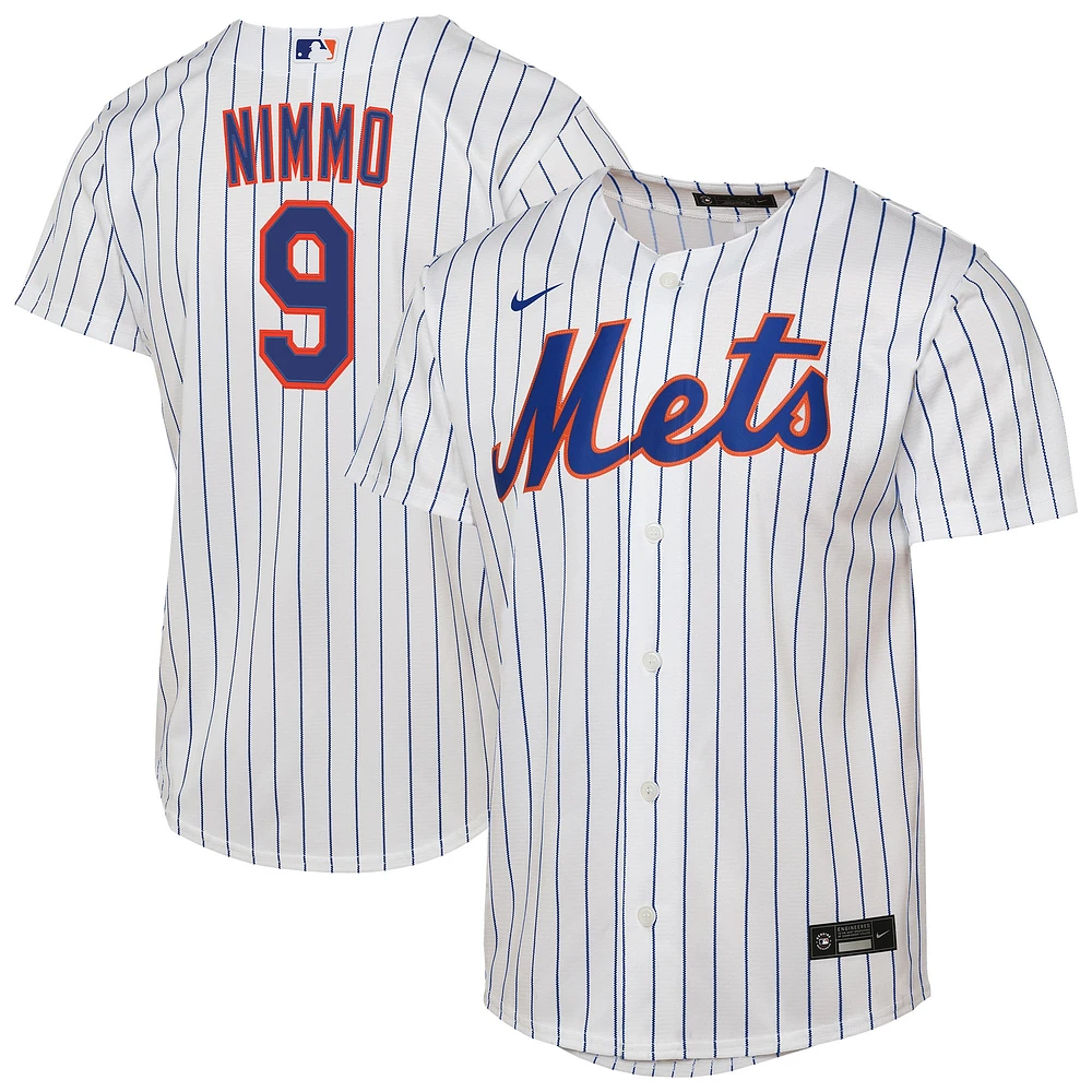Youth Nike Brandon Nimmo White New York Mets Home Replica Player Jersey