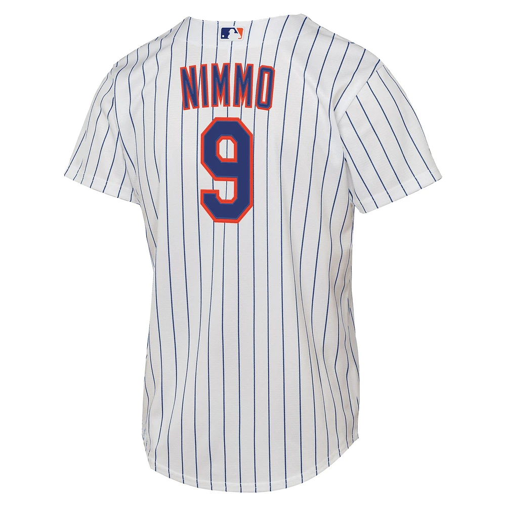 Youth Nike Brandon Nimmo White New York Mets Home Replica Player Jersey