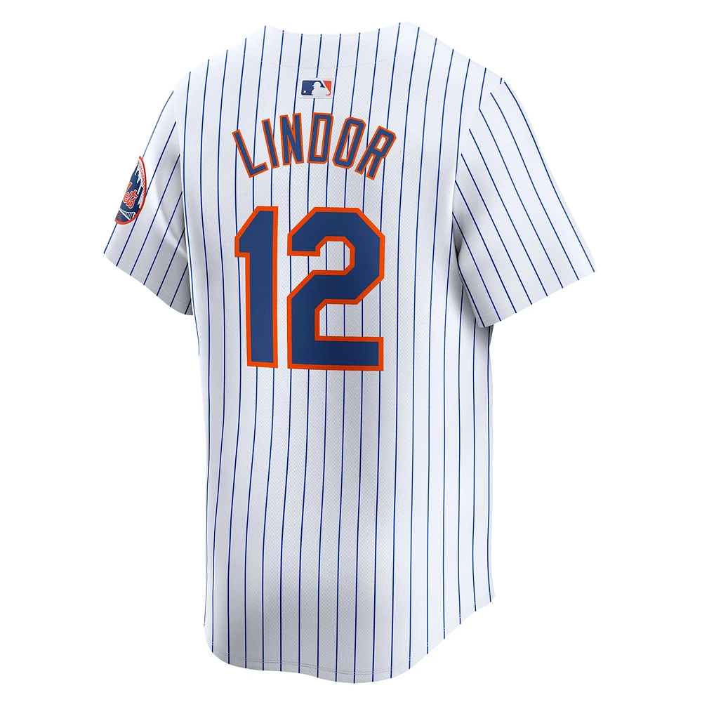 Youth Nike Francisco Lindor White New York Mets Home Limited Player Jersey