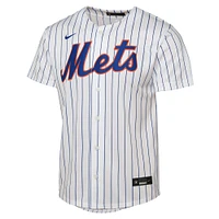 Maillot de joueur Nike Francisco Lindor blanc New York Mets Home Replica 2.0 pour jeune
