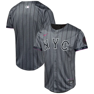 Maillot Nike Graphite New York Mets 2024 City Connect Limited pour jeunes