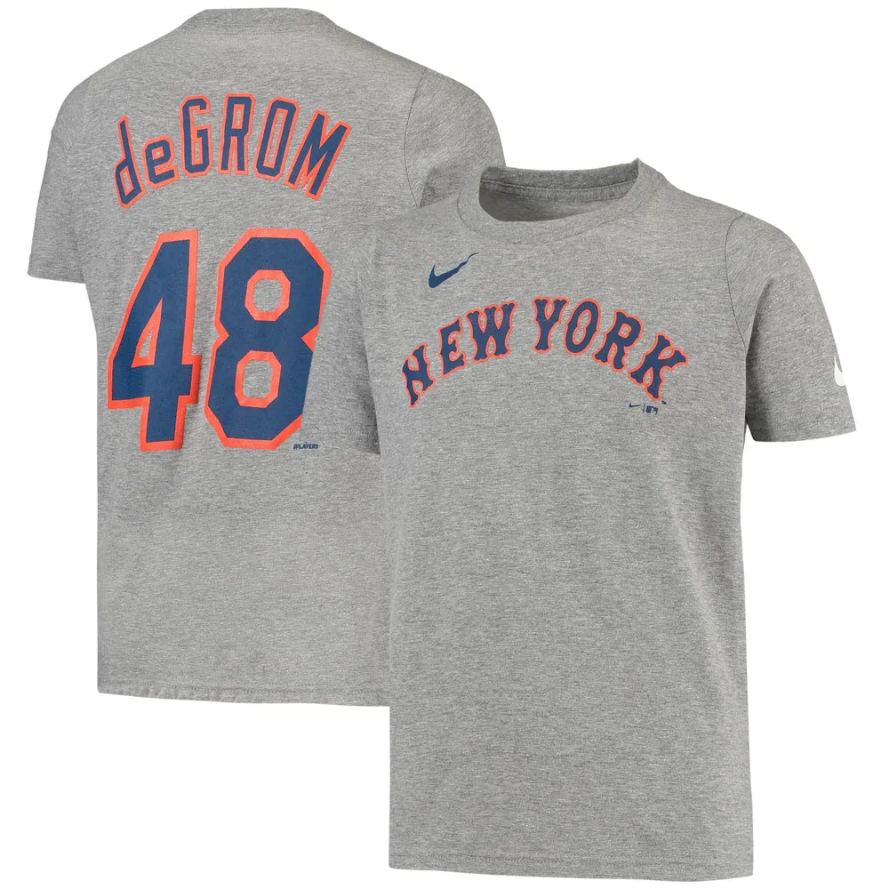 Lids Jacob deGrom New York Mets Nike Youth Player Name & Number T-Shirt -  Heathered Gray