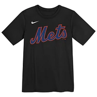 T-shirt Nike Juan Soto noir pour jeune avec nom et numéro des New York Mets