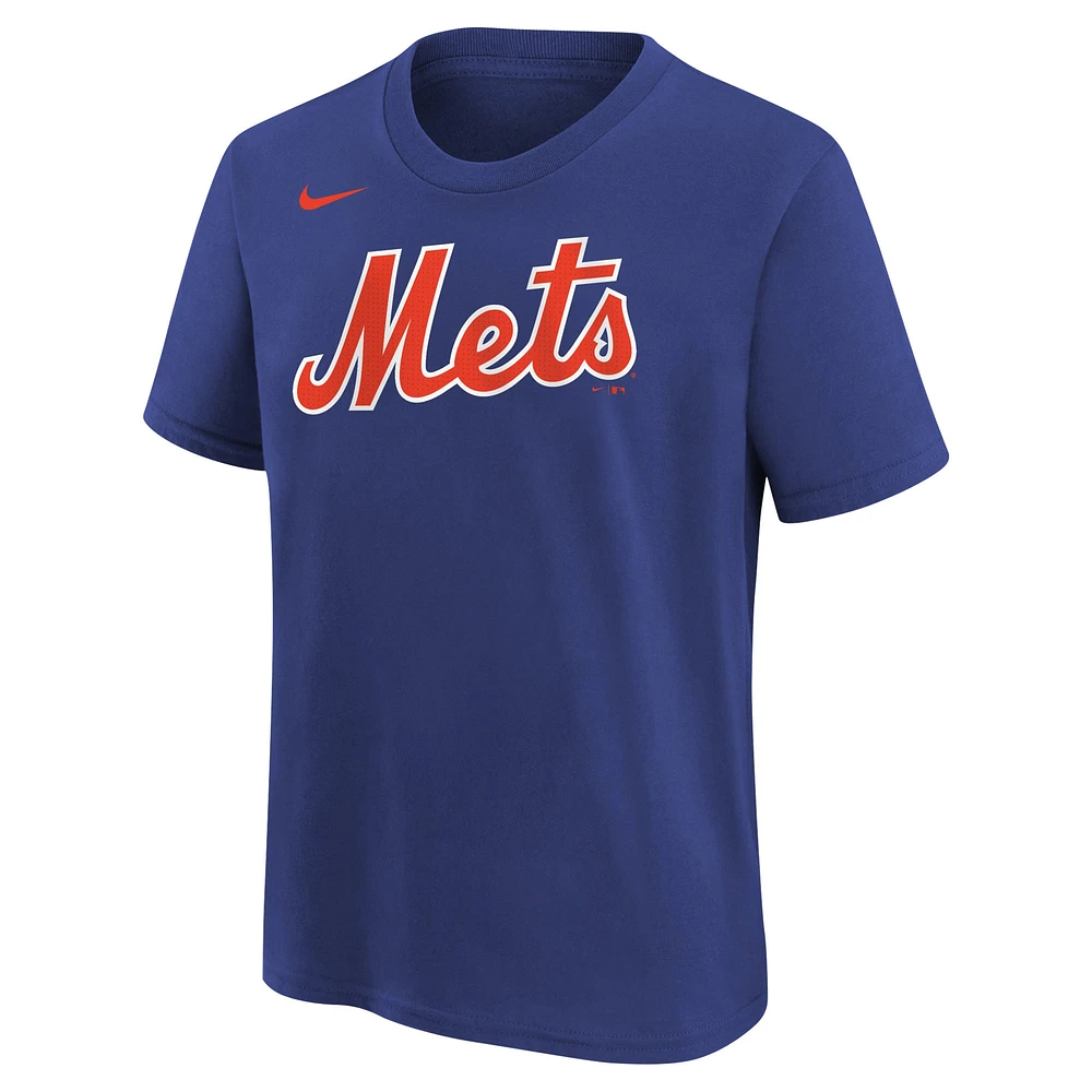 Youth Nike Pete Alonso Royal New York Mets Home Player Name & Number T-Shirt