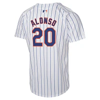 Maillot Nike Pete Alonso pour jeunes des New York Mets, joueur de match à domicile, blanc