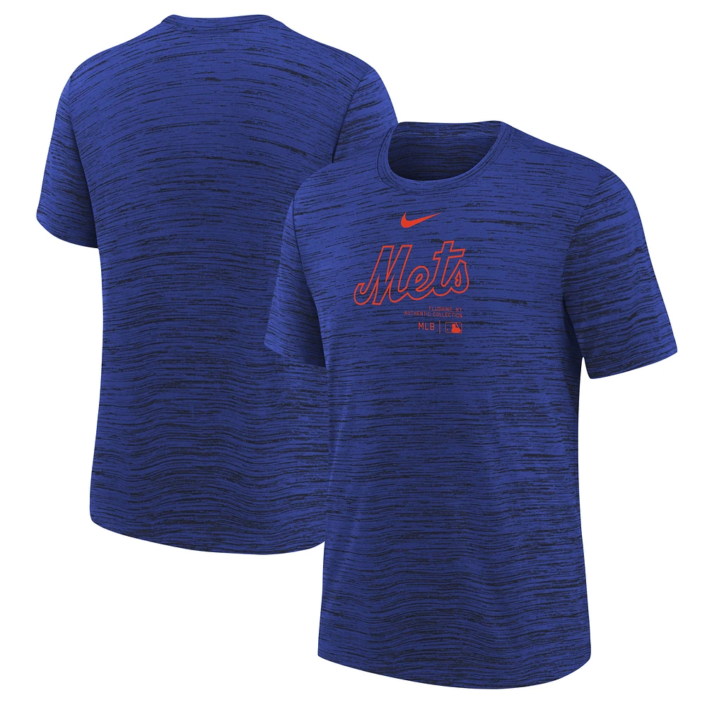 Youth Nike Royal New York Mets Authentic Collection Practice Performance T-Shirt