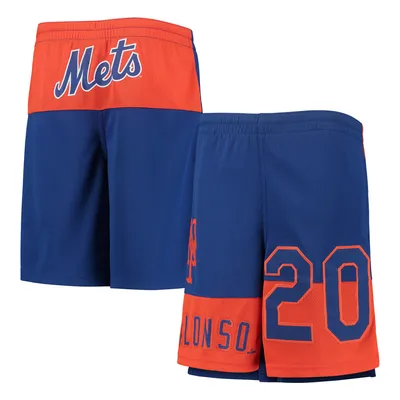 Pete Alonso New York Mets Youth Pandemonium Name & Number Shorts - Royal
