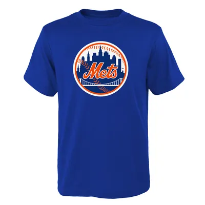 New York Mets Youth Logo Primary Team T-Shirt - Royal