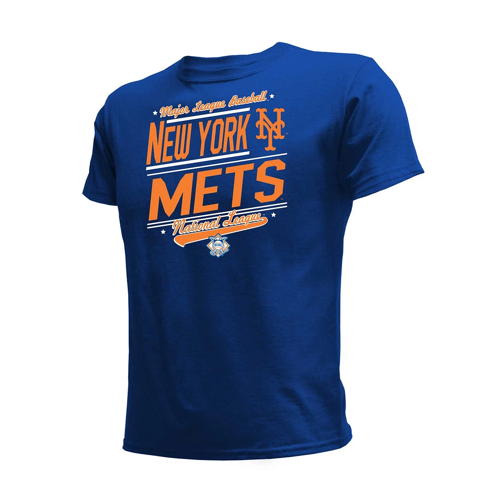 Ensemble de t-shirts pour jeunes New York Mets bleu royal/blanc Stitches