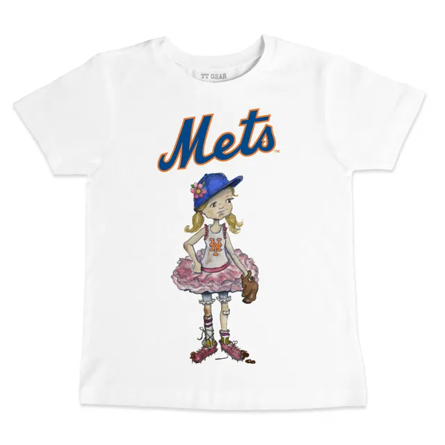 Lids New York Mets Tiny Turnip Infant Bronto Raglan 3/4 Sleeve T-Shirt -  White/Royal