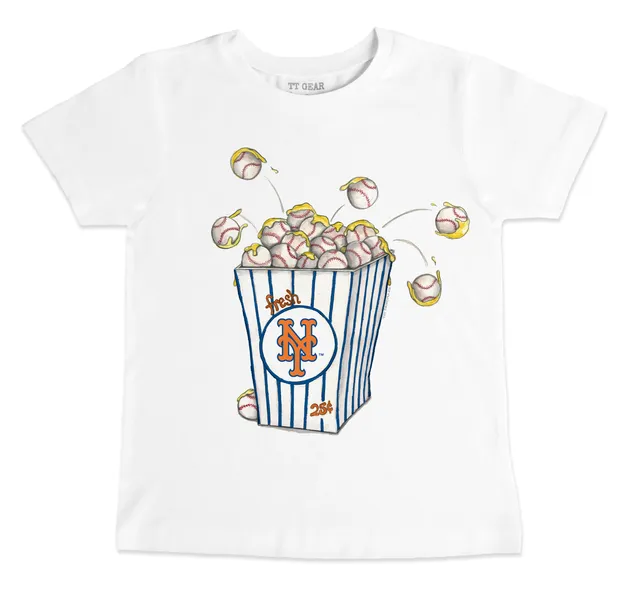 Lids New York Mets Tiny Turnip Youth Popcorn T-Shirt - White