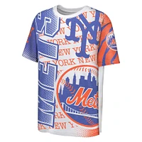 Youth White New York Mets Impact Hit Bold T-Shirt