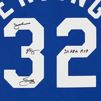 Julius Erving Blue New York Nets Autographed Mitchell & Ness 1973-74 Authentic Jersey with "3x ABA MVP" Inscription