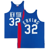 Maillot authentique Mitchell & Ness Hardwood Classics dédicacé par Julius Erving des New York Nets