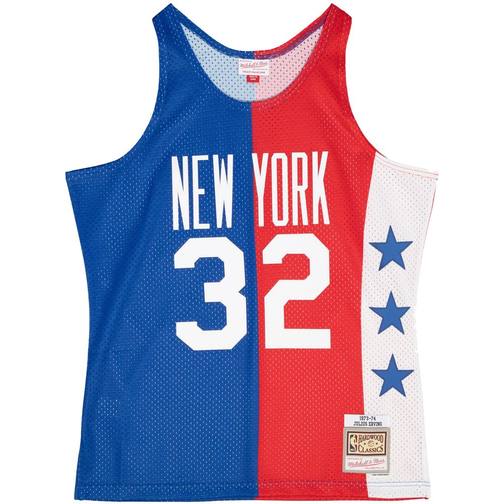 Julius Erving Mitchell and Ness New York Nets 1973-74 Authentic