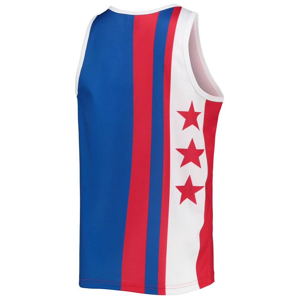 Men's Mitchell & Ness Julius Erving Blue/Red New York Nets Sublimated Player Tank Top