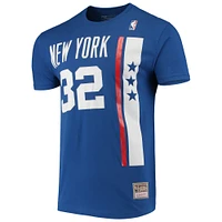 T-shirt avec nom et numéro de point Mitchell & Ness Julius Erving pour hommes, bleu, New York Nets, Hardwood Classics