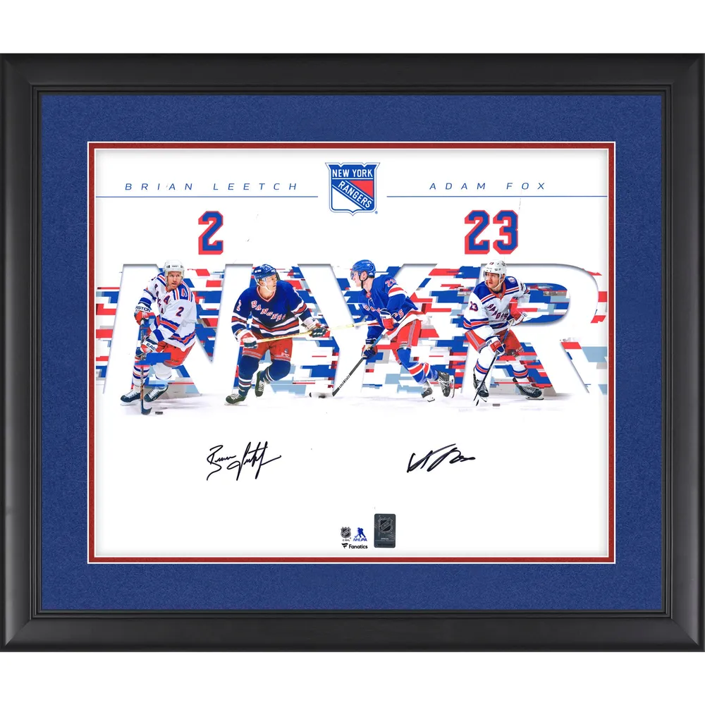 Adam Fox New York Rangers Fanatics Authentic Autographed Framed 20 x 24  In Focus Photograph