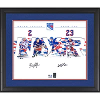 Adam Fox & Brian Leetch New York Rangers Multi-Signed Framed 16" x 20" Dual Photograph