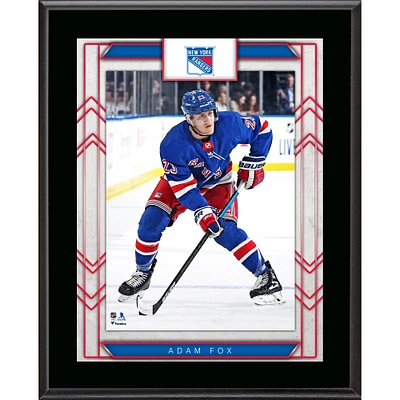 Adam Fox New York Rangers 10.5" x 13" Sublimated Player Plaque