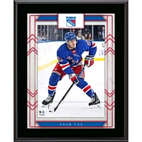 Adam Fox New York Rangers 10.5" x 13" Sublimated Player Plaque