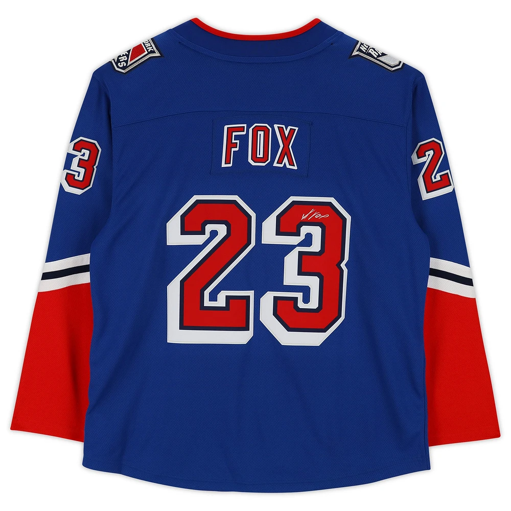 Adam Fox New York Rangers Autographed 2022-23 Special Edition 2.0 Fanatics Breakaway Jersey