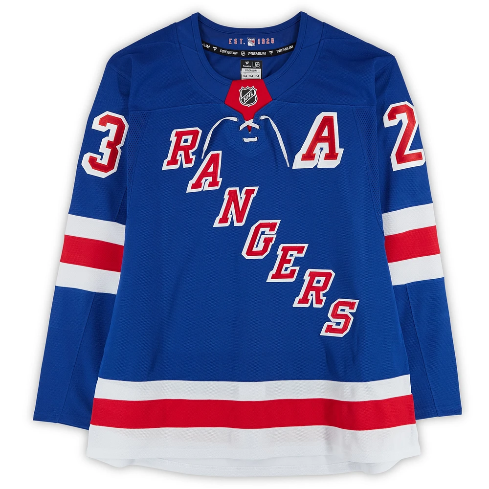 Adam Fox New York Rangers Autographed Blue Fanatics Premium Jersey