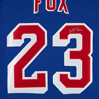 Adam Fox New York Rangers Autographed Blue Fanatics Premium Jersey