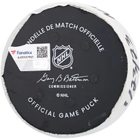 Adam Fox New York Rangers Autographed Game-Used Goal Puck from January 23, 2023 vs. Florida Panthers