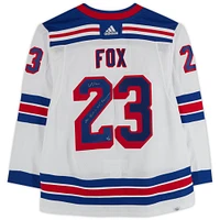 Adam Fox New York Rangers Autographed White adidas Authentic Jersey with "No Quit in NY!" & "Foxyclean" Inscriptions - Limited Edition of 10 