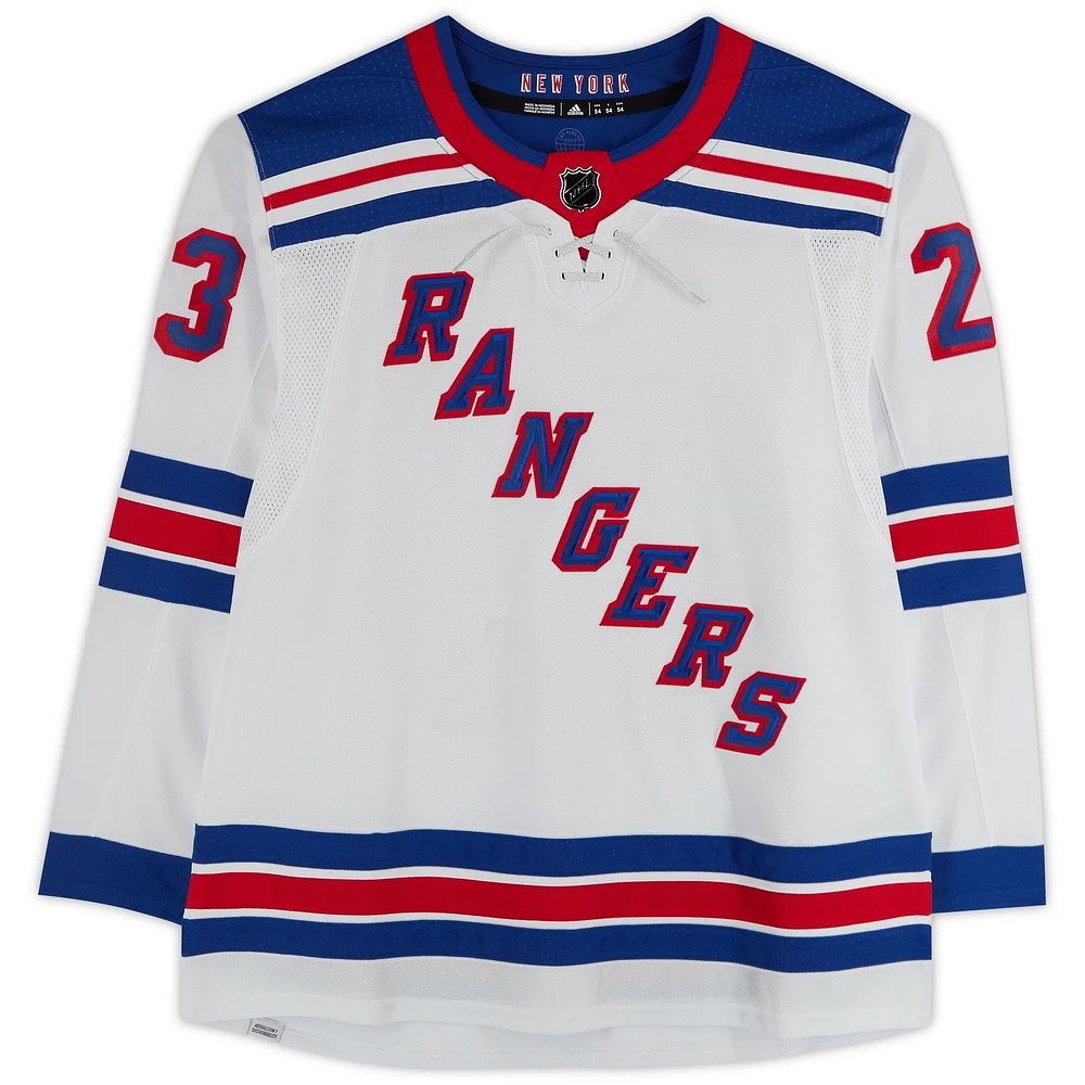 Adam Fox New York Rangers Autographed White adidas Authentic Jersey with "No Quit in NY!" & "Foxyclean" Inscriptions - Limited Edition of 10 