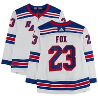 Adam Fox New York Rangers Autographed White adidas Authentic Jersey with "No Quit in NY!" & "Foxyclean" Inscriptions - Limited Edition of 10 