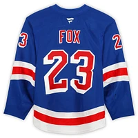 Adam Fox New York Rangers Game-Used #23 Blue Set 2 Jersey from the 2024-25 NHL Season