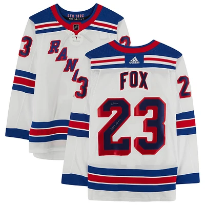 Adam Fox White New York Rangers Autographed adidas Authentic Jersey with "2021 Norris" Inscription