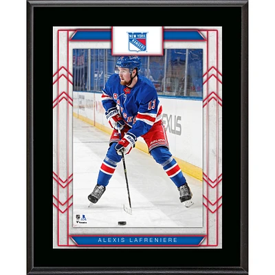 Plaque de joueur sublimée Alexis Lafreniere des Rangers de New York 10,5" x 13"